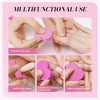 image:imageMelodySusie 6Pcs Nail Files 100180 Grit Double Sided Emery Boards Set for Acrylic Gel and Natural Nails Professional Manicure Pedicure Shaping Tools for Home Salon Care PinkMulticolor