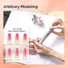 image:imageMelodySusie 6Pcs Nail Files 100180 Grit Double Sided Emery Boards Set for Acrylic Gel and Natural Nails Professional Manicure Pedicure Shaping Tools for Home Salon Care PinkColour