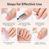image:imageMelodySusie 6Pcs Nail Files 100180 Grit Double Sided Emery Boards Set for Acrylic Gel and Natural Nails Professional Manicure Pedicure Shaping Tools for Home Salon Care PinkClear