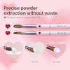 image:imageMelodySusie 6pcs Nail Art Brushes Set Professional Pen Nail Gel Brush Nail Extension and Builder Brush Liner Brush 3 Sizes Fashion Design for Home DIY Salon Use BlackWhite