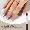 image:imageMelodySusie 6pcs Nail Art Brushes Set Professional Pen Nail Gel Brush Nail Extension and Builder Brush Liner Brush 3 Sizes Fashion Design for Home DIY Salon Use BlackBlack
