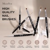 image:imageMelodySusie 6pcs Nail Art Brushes Set Professional Pen Nail Gel Brush Nail Extension and Builder Brush Liner Brush 3 Sizes Fashion Design for Home DIY Salon Use BlackBlack
