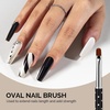 image:imageMelodySusie 6pcs Nail Art Brushes Set Professional Pen Nail Gel Brush Nail Extension and Builder Brush Liner Brush 3 Sizes Fashion Design for Home DIY Salon Use BlackBlack
