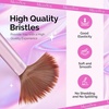 image:imageMelodySusie 6pcs Nail Art Brushes Set Professional Pen Nail Gel Brush Nail Extension and Builder Brush Liner Brush 3 Sizes Fashion Design for Home DIY Salon Use BlackRose gold