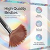 image:imageMelodySusie 6pcs Nail Art Brushes Set Professional Pen Nail Gel Brush Nail Extension and Builder Brush Liner Brush 3 Sizes Fashion Design for Home DIY Salon Use BlackSilver