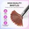 image:imageMelodySusie Acrylic Nail Brush Set Size 81014 Transparent Nail Brushes with Cleaner Tool and Brush Holder for Acrylic Powder Nail Extension and 3D Nail Carving Home DIY Salon