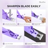 image:imageMelodySusie Acrylic Nail Clippers Nail Clippers Cutters for Acrylic Nails Fake Nail Tips Adjustable Stainless Nail Trimmer Manicure Tool for Salon Home Nail Art PlumPurple