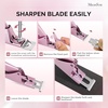 image:imageMelodySusie Acrylic Nail Clippers Nail Clippers Cutters for Acrylic Nails Fake Nail Tips Adjustable Stainless Nail Trimmer Manicure Tool for Salon Home Nail Art PlumRose Gold