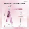 image:imageMelodySusie Acrylic Nail Clippers Nail Clippers Cutters for Acrylic Nails Fake Nail Tips Adjustable Stainless Nail Trimmer Manicure Tool for Salon Home Nail Art PlumRose Gold
