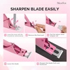 image:imageMelodySusie Acrylic Nail Clippers Nail Clippers Cutters for Acrylic Nails Fake Nail Tips Adjustable Stainless Nail Trimmer Manicure Tool for Salon Home Nail Art PlumDark Pink