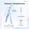 image:imageMelodySusie Acrylic Nail Clippers Nail Clippers Cutters for Acrylic Nails Fake Nail Tips Adjustable Stainless Nail Trimmer Manicure Tool for Salon Home Nail Art PlumBlue