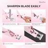 image:imageMelodySusie Acrylic Nail Clippers Nail Clippers Cutters for Acrylic Nails Fake Nail Tips Adjustable Stainless Nail Trimmer Manicure Tool for Salon Home Nail Art PlumPale Pink