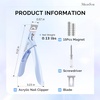 image:imageMelodySusie Acrylic Nail Clippers with 15pcs Magnet Sizers Professional Nail Clippers Cutters for Long Acrylic Gel Nails Tips Adjustable Stainless Nail Trimmer Manicure Tool for Salon Home PinkBlue