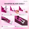 image:imageMelodySusie Acrylic Nail Clippers with 15pcs Magnet Sizers Professional Nail Clippers Cutters for Long Acrylic Gel Nails Tips Adjustable Stainless Nail Trimmer Manicure Tool for Salon Home PinkPlum  Pink
