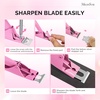 image:imageMelodySusie Acrylic Nail Clippers with 15pcs Magnet Sizers Professional Nail Clippers Cutters for Long Acrylic Gel Nails Tips Adjustable Stainless Nail Trimmer Manicure Tool for Salon Home PinkPink