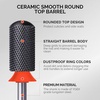 image:imageMelodySusie Ceramic Nail Drill Bit 332 Smooth Round Top Large Barrel Bits Suitable for Manicure Pedicure Cuticle Gel Polishing Beginners Bits Pink Series BitS MediumBlack