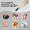 image:imageMelodySusie Ceramic Nail Drill Bit 332 Smooth Round Top Large Barrel Bits Suitable for Manicure Pedicure Cuticle Gel Polishing Beginners Bits Pink Series BitS MediumBlack