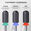 image:imageMelodySusie Ceramic Nail Drill Bit 332 Smooth Round Top Large Barrel Bits Suitable for Manicure Pedicure Cuticle Gel Polishing Beginners Bits Pink Series BitS MediumBlack