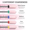 image:imageMelodySusie Ceramic Nail Drill Bit 332 Smooth Round Top Large Barrel Bits Suitable for Manicure Pedicure Cuticle Gel Polishing Beginners Bits Pink Series BitS MediumPink