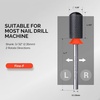 image:imageMelodySusie Ceramic Nail Drill Bit 332 Smooth Round Top Large Barrel Bits Suitable for Manicure Pedicure Cuticle Gel Polishing Beginners Bits Pink Series BitS MediumBlack