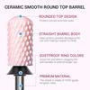 image:imageMelodySusie Ceramic Nail Drill Bit 332 Smooth Round Top Large Barrel Bits Suitable for Manicure Pedicure Cuticle Gel Polishing Beginners Bits Pink Series BitS MediumPink