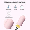 image:imageMelodySusie Ceramic Nail Drill Bit 332 Smooth Round Top Large Barrel Bits Suitable for Manicure Pedicure Cuticle Gel Polishing Beginners Bits Pink Series BitS MediumPink