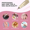 image:imageMelodySusie Ceramic Nail Drill Bit 332 Smooth Round Top Large Barrel Bits Suitable for Manicure Pedicure Cuticle Gel Polishing Beginners Bits Pink Series BitS MediumPink