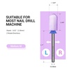 image:imageMelodySusie Ceramic Nail Drill Bit 332 Smooth Round Top Large Barrel Bits Suitable for Manicure Pedicure Cuticle Gel Polishing Beginners Bits Pink Series BitS MediumPurple
