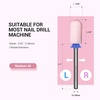 image:imageMelodySusie Ceramic Nail Drill Bit 332 Smooth Round Top Large Barrel Bits Suitable for Manicure Pedicure Cuticle Gel Polishing Beginners Bits Pink Series BitS MediumPink