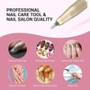 image:imageMelodySusie Ceramic Nail Drill Bit 332 Smooth Round Top Large Barrel Bits Suitable for Manicure Pedicure Cuticle Gel Polishing Beginners Bits Pink Series BitS MediumPink