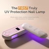 image:imageMelodySusie Compact Cordless UV Nail Lamp PPLUS20F with Innovative Rotatable Panel amp UV Protection Design Rechargeable UV Light Cures All Gels Especially Rhinestone Glue amp Liner Gel Polish PinkPink