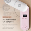 image:imageMelodySusie Compact Cordless UV Nail Lamp PPLUS20F with Innovative Rotatable Panel amp UV Protection Design Rechargeable UV Light Cures All Gels Especially Rhinestone Glue amp Liner Gel Polish PinkPink