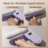 image:imageMelodySusie Compact Cordless UV Nail Lamp PPLUS20F with Innovative Rotatable Panel amp UV Protection Design Rechargeable UV Light Cures All Gels Especially Rhinestone Glue amp Liner Gel Polish PinkPurple