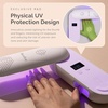 image:imageMelodySusie Compact Cordless UV Nail Lamp PPLUS20F with Innovative Rotatable Panel amp UV Protection Design Rechargeable UV Light Cures All Gels Especially Rhinestone Glue amp Liner Gel Polish PinkPurple