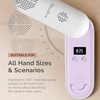 image:imageMelodySusie Compact Cordless UV Nail Lamp PPLUS20F with Innovative Rotatable Panel amp UV Protection Design Rechargeable UV Light Cures All Gels Especially Rhinestone Glue amp Liner Gel Polish PinkPurple
