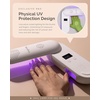 image:imageMelodySusie Compact Cordless UV Nail Lamp PPLUS20F with Innovative Rotatable Panel amp UV Protection Design Rechargeable UV Light Cures All Gels Especially Rhinestone Glue amp Liner Gel Polish PinkWhite