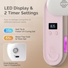 image:imageMelodySusie Compact Cordless UV Nail Lamp PPLUS20F with Innovative Rotatable Panel amp UV Protection Design Rechargeable UV Light Cures All Gels Especially Rhinestone Glue amp Liner Gel Polish PinkPink