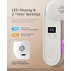 image:imageMelodySusie Compact Cordless UV Nail Lamp PPLUS20F with Innovative Rotatable Panel amp UV Protection Design Rechargeable UV Light Cures All Gels Especially Rhinestone Glue amp Liner Gel Polish PinkWhite