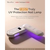 image:imageMelodySusie Compact Cordless UV Nail Lamp PPLUS20F with Innovative Rotatable Panel amp UV Protection Design Rechargeable UV Light Cures All Gels Especially Rhinestone Glue amp Liner Gel Polish PinkWhite