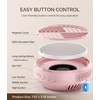 image:imageMelodySusie Compact Nail Dust Collector with Lightweight Design Hpro 3800RPM Portable Nail Vacuum Fan with 3 Suction Modes Reusable Filter amp EasyControl for Beginners Nail Students amp Home UsePink2 Pack Filter