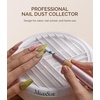 image:imageMelodySusie Compact Nail Dust Collector with Lightweight Design Hpro 3800RPM Portable Nail Vacuum Fan with 3 Suction Modes Reusable Filter amp EasyControl for Beginners Nail Students amp Home UsePink4 Pack