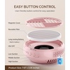 image:imageMelodySusie Compact Nail Dust Collector with Lightweight Design Hpro 3800RPM Portable Nail Vacuum Fan with 3 Suction Modes Reusable Filter amp EasyControl for Beginners Nail Students amp Home UsePinkCordless SproR