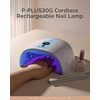 image:imageMelodySusie Cordless UV Nail Lamp with 3 Timers amp Smart Sensor PPlus30G Rechargeable UV Light Cures All Gels Especially Builder Hard Extension Acrylic amp Chrome Gel Polishes BlueBlue