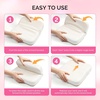 image:imageMelodySusie Foldable Nail Arm Rest for Nail Techs 5Level Adjustable Manicure Hand Rest Cushion Large PU Leather Nail Hand Pillow for Acrylic Gel Nail Art Salon Home Use WhiteWhite