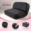 image:imageMelodySusie Foldable Nail Arm Rest for Nail Techs 5Level Adjustable Manicure Hand Rest Cushion Large PU Leather Nail Hand Pillow for Acrylic Gel Nail Art Salon Home Use WhiteBlack