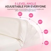 image:imageMelodySusie Foldable Nail Arm Rest for Nail Techs 5Level Adjustable Manicure Hand Rest Cushion Large PU Leather Nail Hand Pillow for Acrylic Gel Nail Art Salon Home Use WhiteWhite