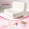 image:imageMelodySusie Foldable Nail Arm Rest for Nail Techs 5Level Adjustable Manicure Hand Rest Cushion Large PU Leather Nail Hand Pillow for Acrylic Gel Nail Art Salon Home Use WhiteWhite