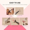 image:imageMelodySusie Gradient Painting Gel 6 Colors Spring Summer Ombre Gel Polish with 100 SpongesampMetal Grabber Set for Aura Nails French Manicure No Wipe Soak Off UV DIY Nail Art Palette Macaron PinkWhite
