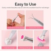 image:imageMelodySusie Gradient Painting Gel 6 Colors Spring Summer Ombre Gel Polish with 100 SpongesampMetal Grabber Set for Aura Nails French Manicure No Wipe Soak Off UV DIY Nail Art Palette Macaron PinkCaramel Brown Set