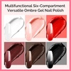 image:imageMelodySusie Gradient Painting Gel 6 Colors Spring Summer Ombre Gel Polish with 100 SpongesampMetal Grabber Set for Aura Nails French Manicure No Wipe Soak Off UV DIY Nail Art Palette Macaron PinkCaramel Brown Set
